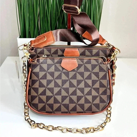 NWT Crossbody Bag Set canvas 2 in 1 - Picture 13 of 13